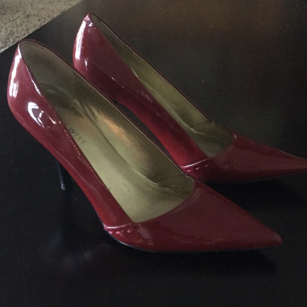 Red Nine West Stilettos